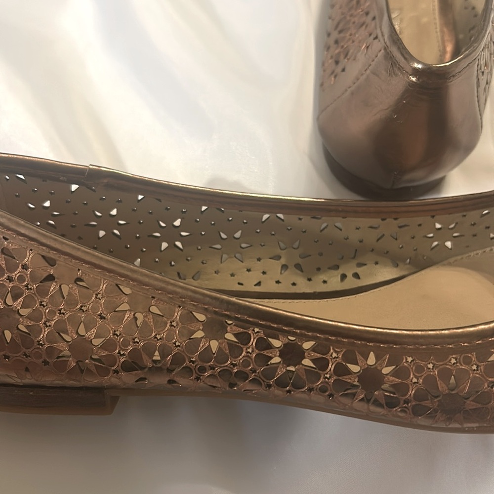 ANTONIO MELANI Copper Perforated Flats.   New Without Tags - Picture 7 of 7